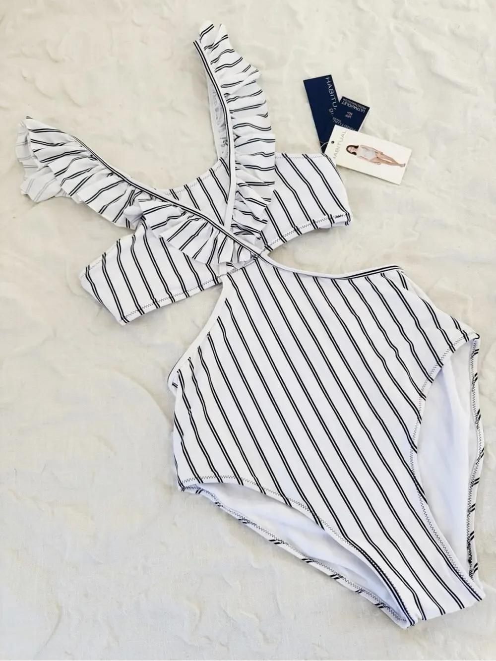 Habitual Ruffle One-Piece Swimsuit Girls Size 16 New